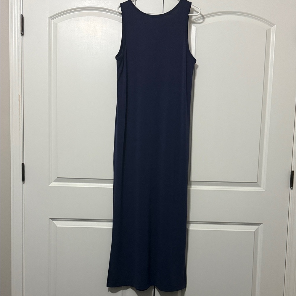 Banana Republic Navy Blue Sleeveless Maxi Dress